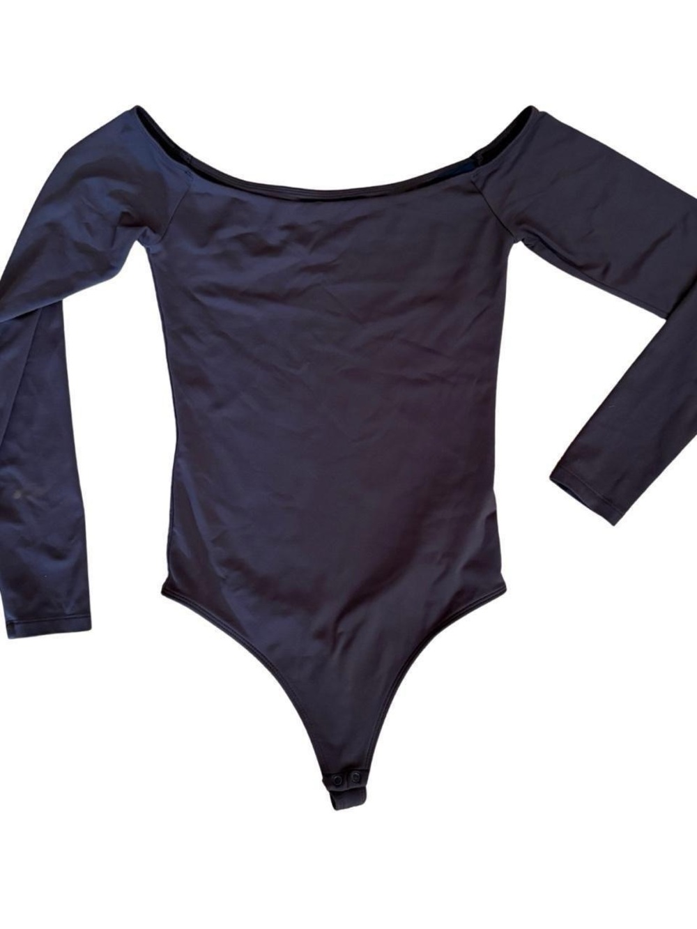 Babaton Off-the-Shoulder Long Sleeve Contour Bodysuit Brown